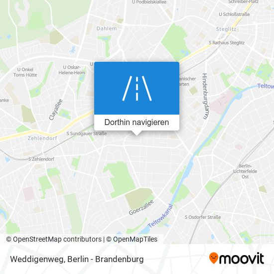 Weddigenweg Karte