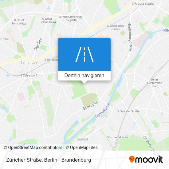 Züricher Straße Karte