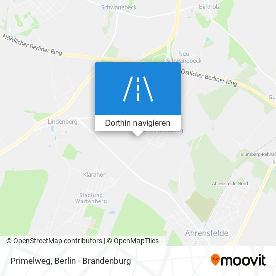 Primelweg Karte