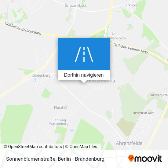 Sonnenblumenstraße Karte