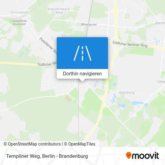 Templiner Weg Karte