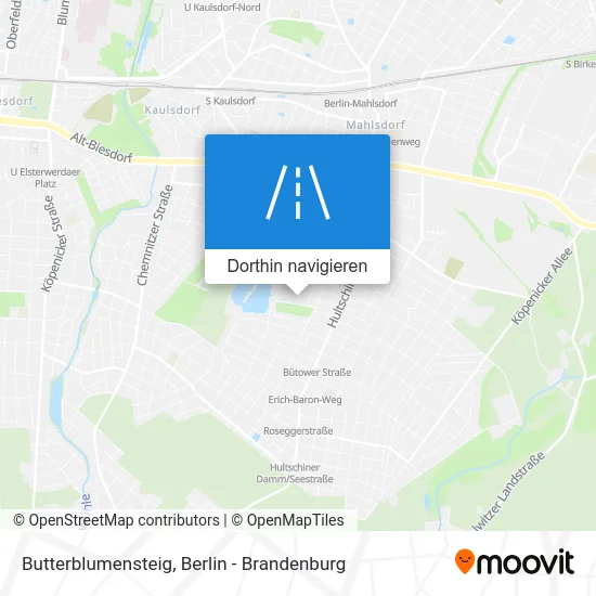 Butterblumensteig Karte