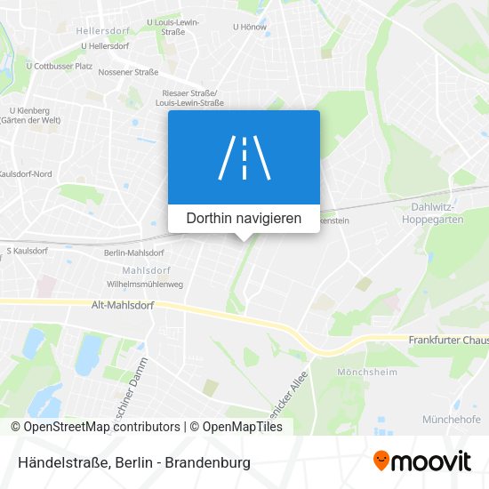 Händelstraße Karte