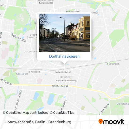 Hönower Straße Karte