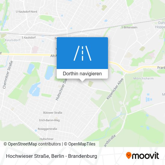 Hochwieser Straße Karte
