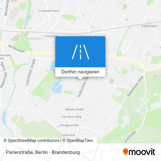 Parlerstraße Karte