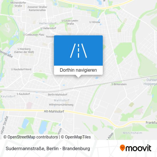 Sudermannstraße Karte