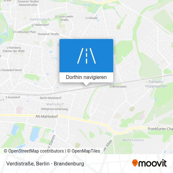 Verdistraße Karte