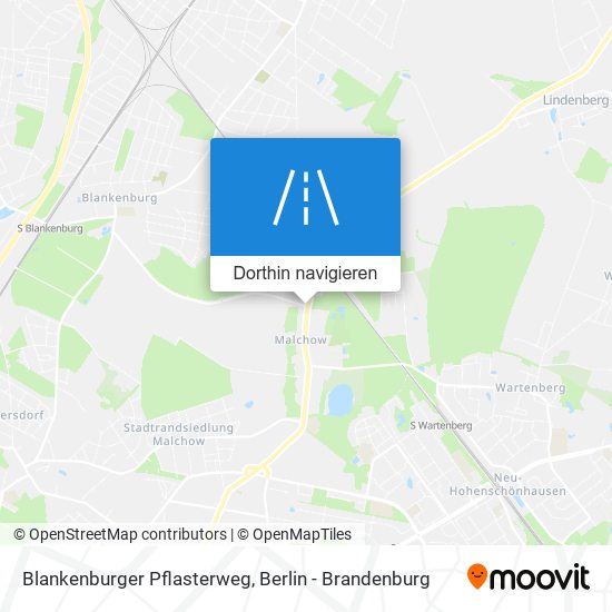 Blankenburger Pflasterweg Karte