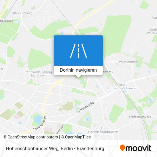 Hohenschönhauser Weg Karte