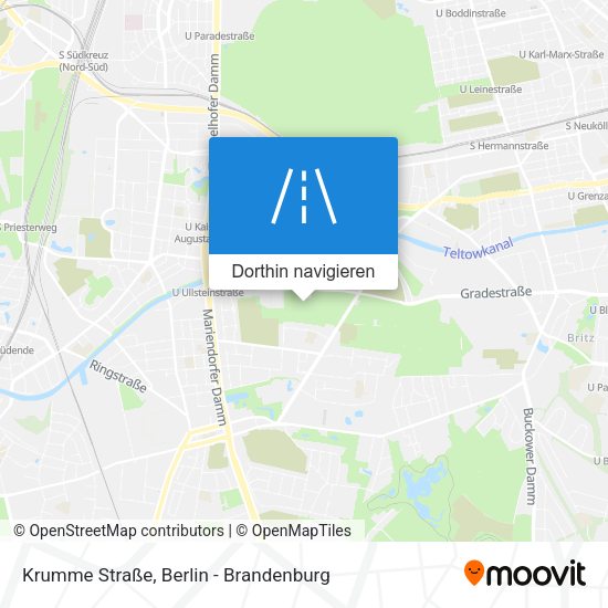 Krumme Straße Karte
