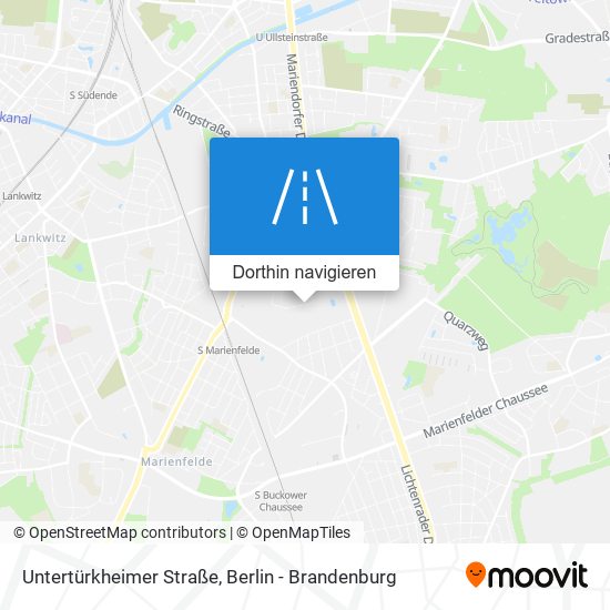 Untertürkheimer Straße Karte