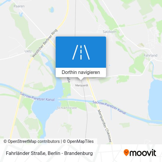 Fahrländer Straße Karte