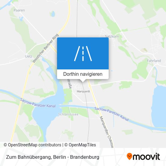 Zum Bahnübergang Karte