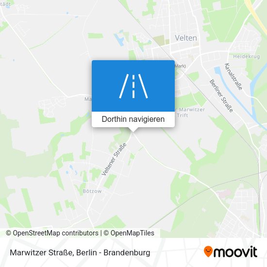 Marwitzer Straße Karte