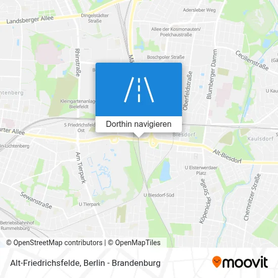 Alt-Friedrichsfelde Karte