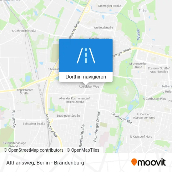 Althansweg Karte