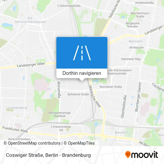 Coswiger Straße Karte