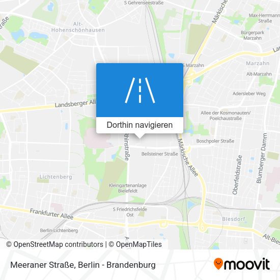 Meeraner Straße Karte