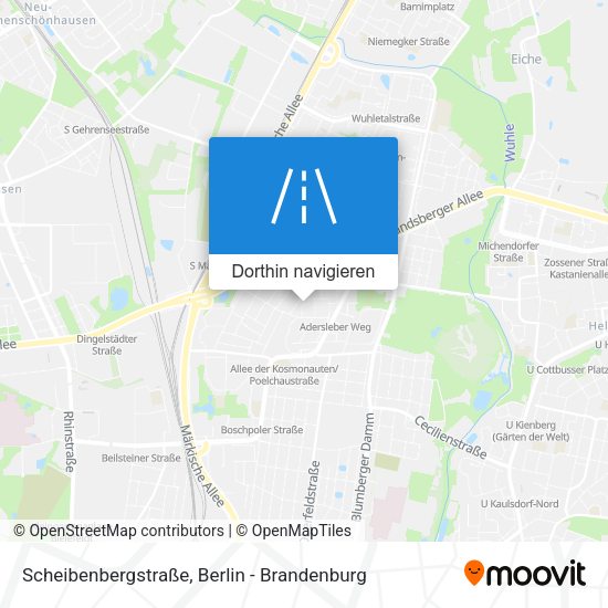 Scheibenbergstraße Karte