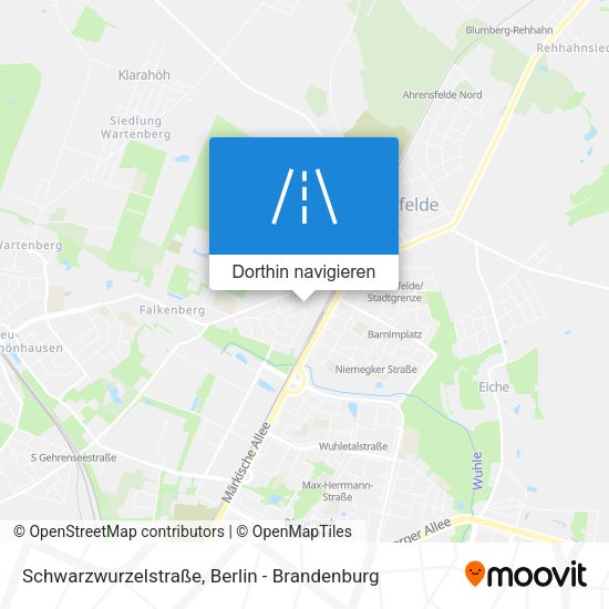 Schwarzwurzelstraße Karte