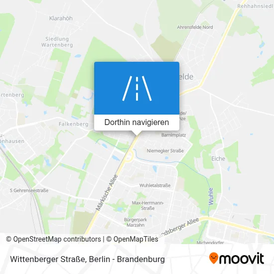 Wittenberger Straße Karte