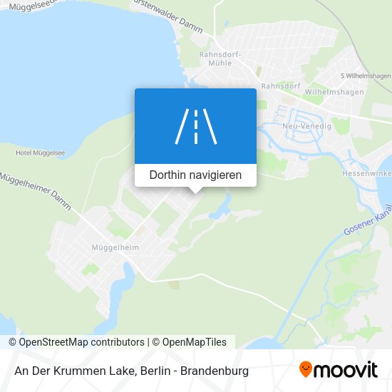 An Der Krummen Lake Karte