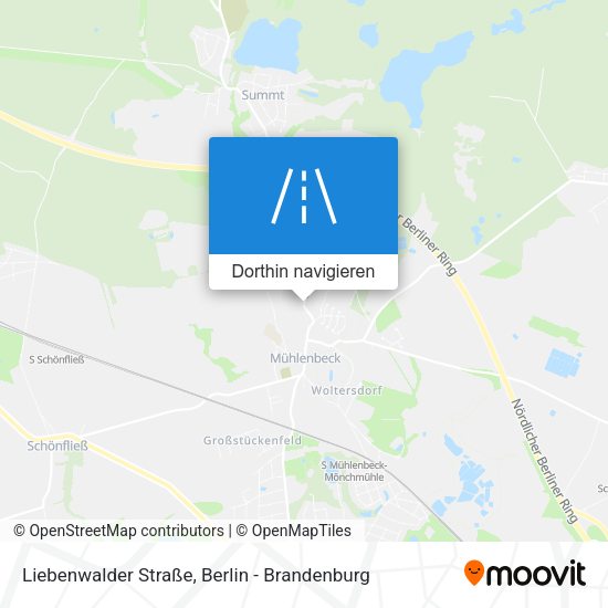 Liebenwalder Straße Karte