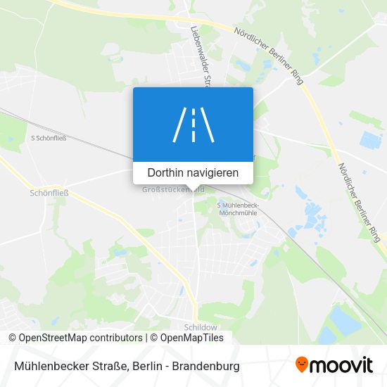 Mühlenbecker Straße Karte