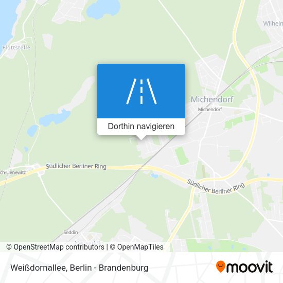 Weißdornallee Karte