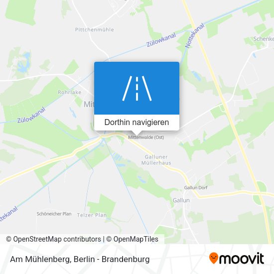 Am Mühlenberg Karte