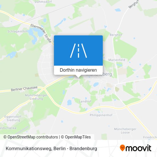 Kommunikationsweg Karte