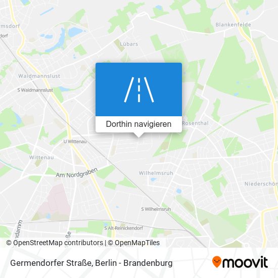 Germendorfer Straße Karte