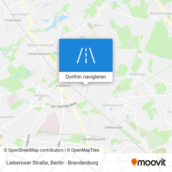 Lieberoser Straße Karte