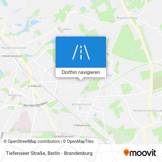 Tiefenseer Straße Karte