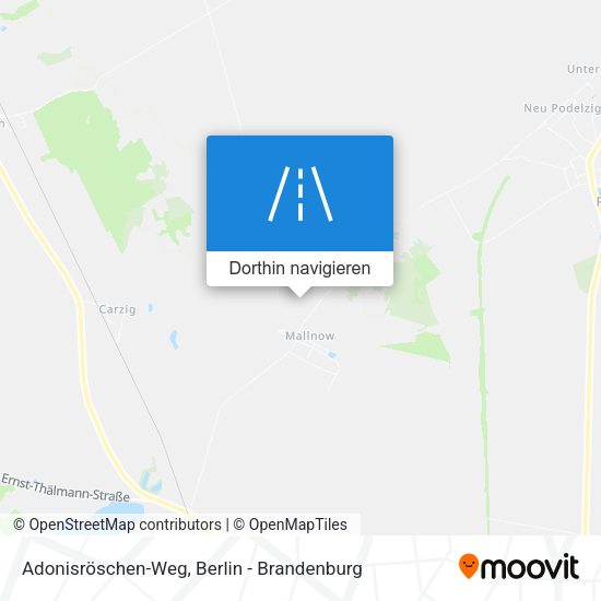 Adonisröschen-Weg Karte
