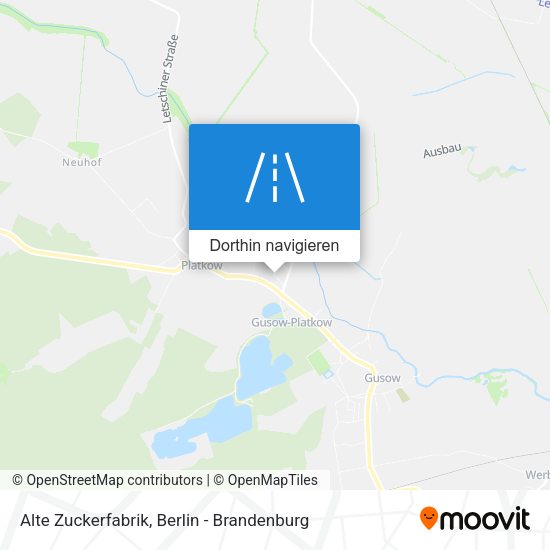 Alte Zuckerfabrik Karte