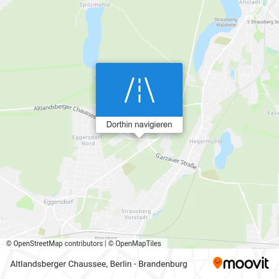 Altlandsberger Chaussee Karte