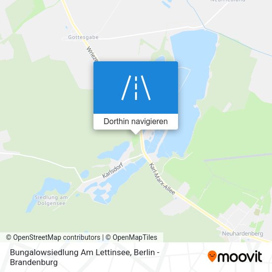 Bungalowsiedlung Am Lettinsee Karte