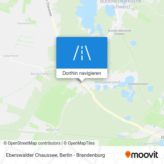 Eberswalder Chaussee Karte