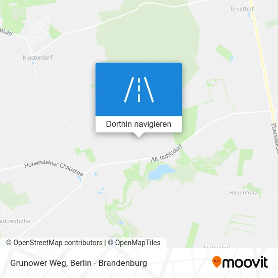 Grunower Weg Karte
