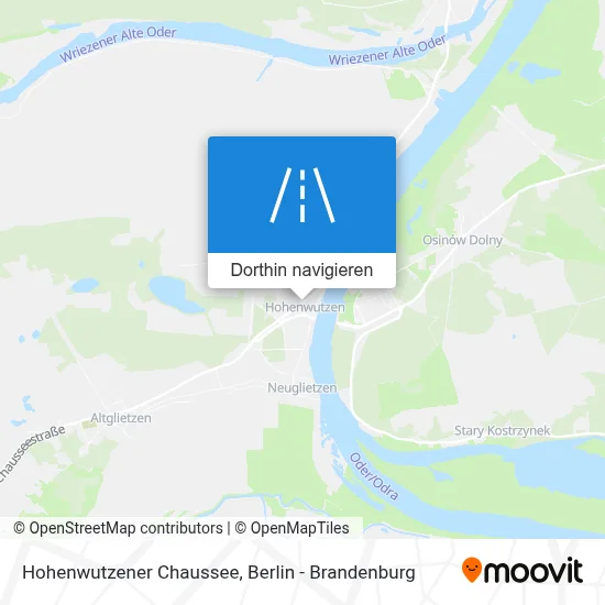 Hohenwutzener Chaussee Karte