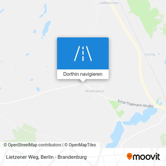 Lietzener Weg Karte