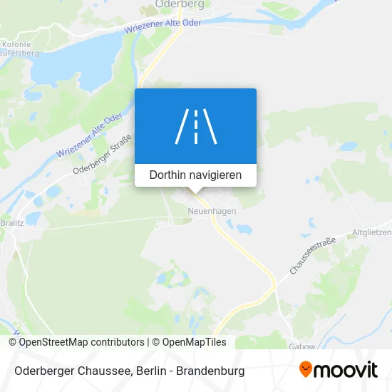 Oderberger Chaussee Karte