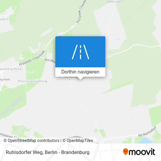 Ruhlsdorfer Weg Karte