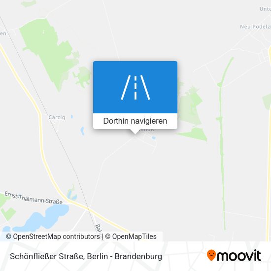 Schönfließer Straße Karte