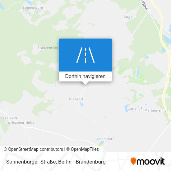 Sonnenburger Straße Karte