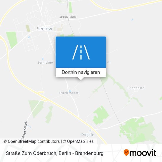 Straße Zum Oderbruch Karte