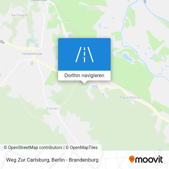 Weg Zur Carlsburg Karte