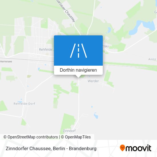 Zinndorfer Chaussee Karte